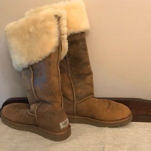 UGG Bailey over the knee chestnut boots size 7